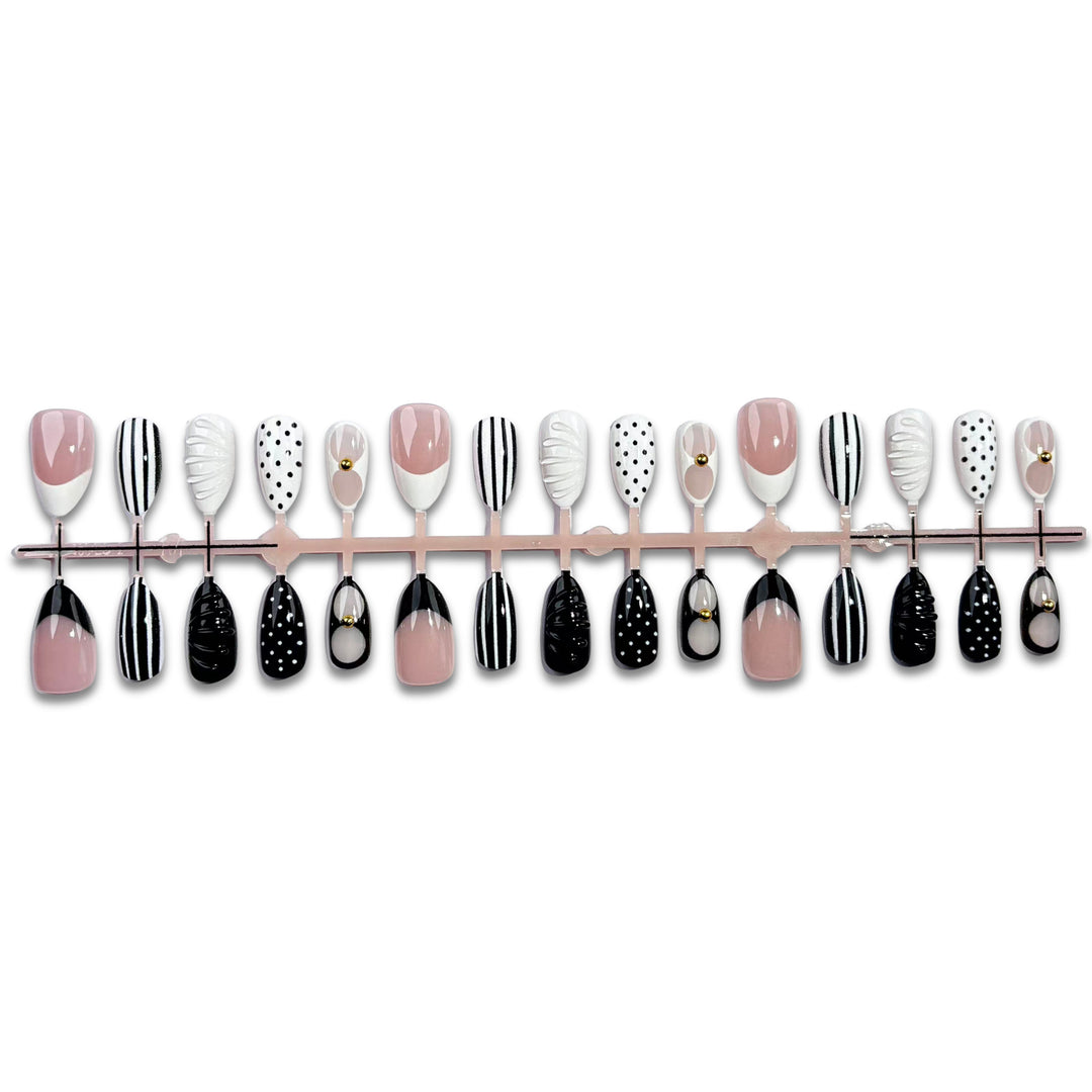 Elegant Artistic Press-On Nail Set Stornfield