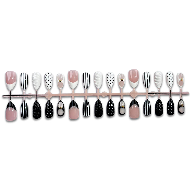 Elegant Artistic Press-On Nail Set Stornfield