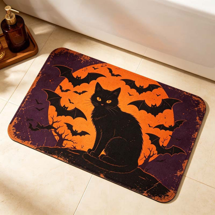 Halloween-Themed Soft Bath Mat for Bathroom