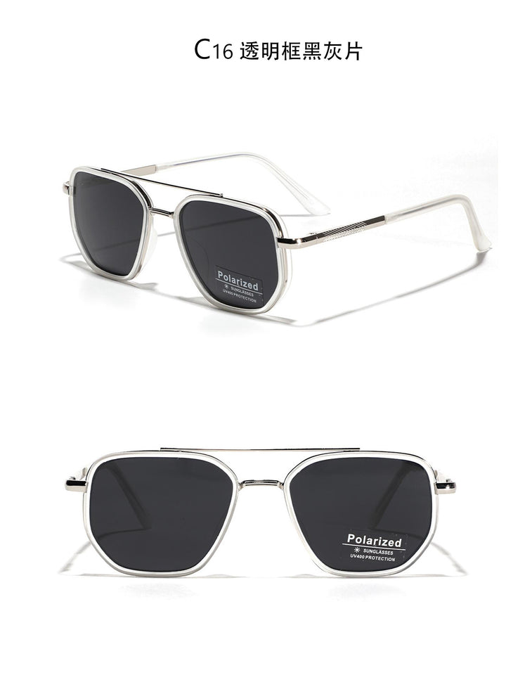 Women's Square Sunglasses with Polarized Lenses and Elegant Metal Frame Stornfield