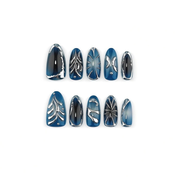 Artificial nails in the elegant leaf design Stornfield
