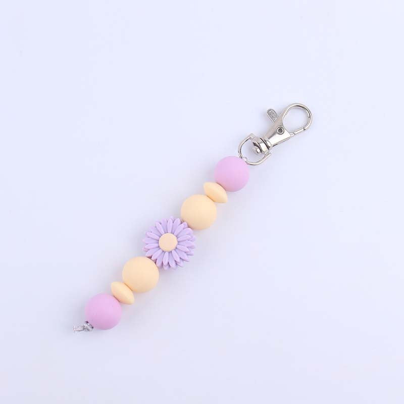 Decorative Silicone Beaded Keychain Holder Stornfield