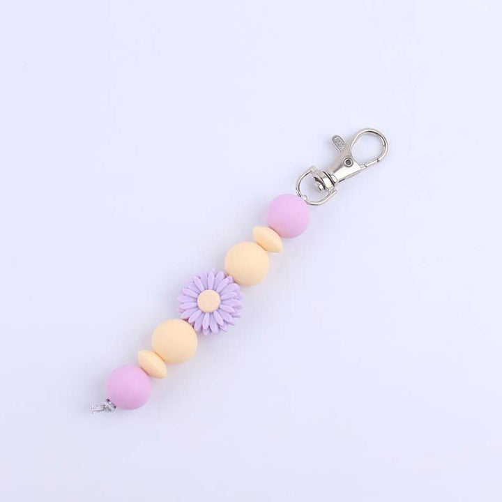 Decorative Silicone Beaded Keychain Holder Stornfield