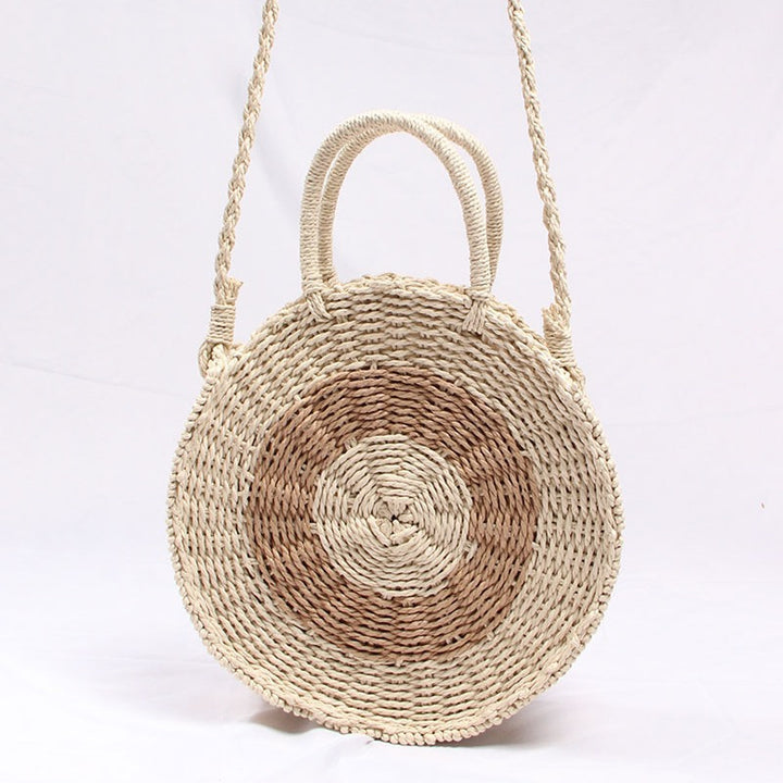 Handcrafted Round Wicker Bag Stornfield