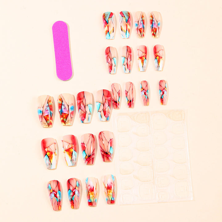 Stained Glass Art 3D Nail Extensions Stornfield