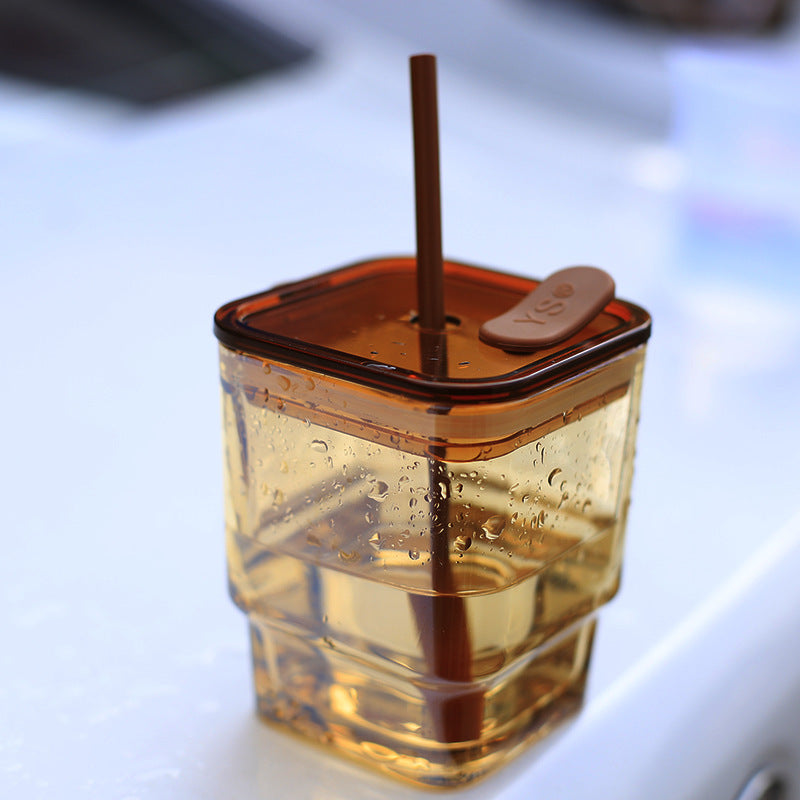 Women's trendy drinking cup with high-quality leather cover Stornfield
