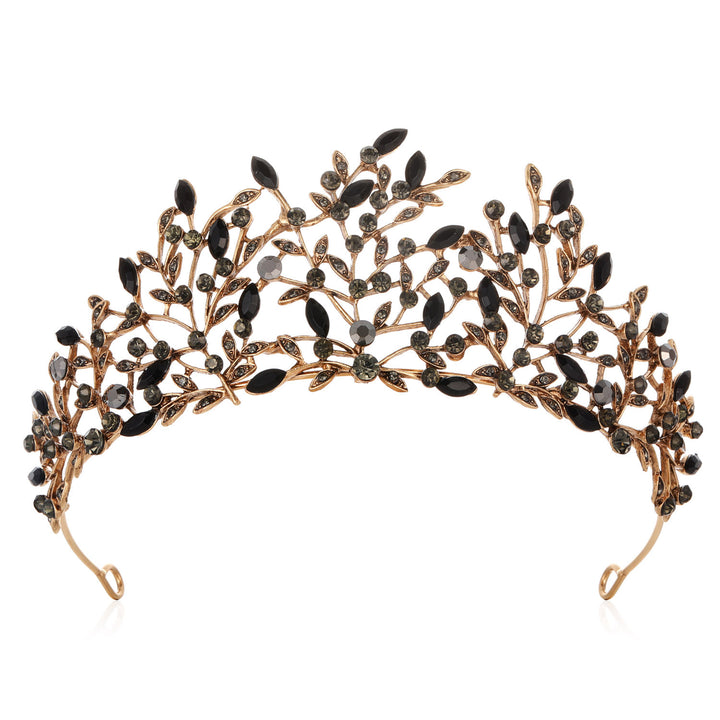Ladies Elegant Headband with Floral Decorations and Rhinestones Stornfield