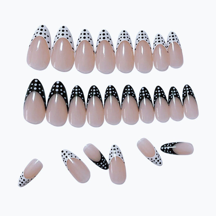 Stylish Polka Dot Press-On Nail Design Stornfield