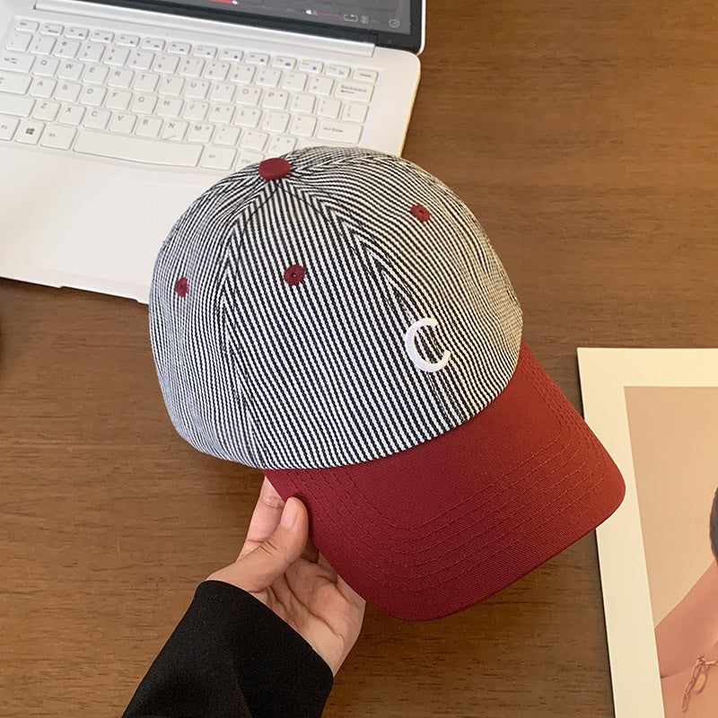 Men's Striped Casual Cotton Baseball Cap Stornfield