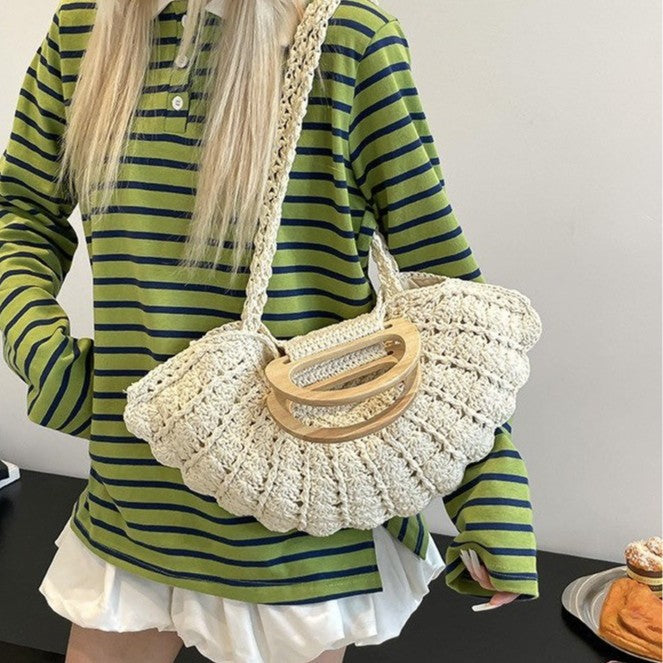 Handbag with wooden handles Stornfield