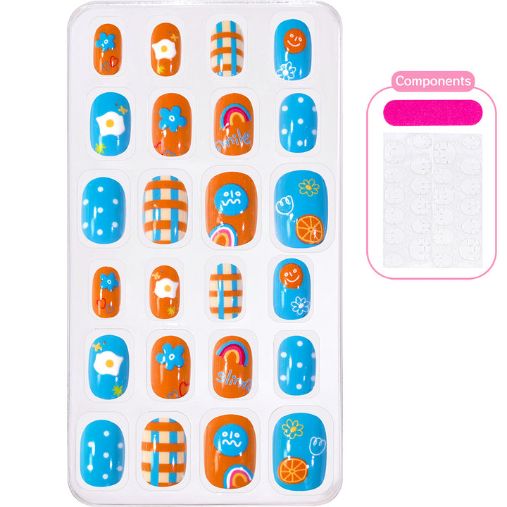 Themed Summer Beach Nail Art Press-On Nails Stornfield