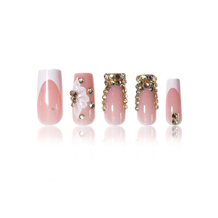Luxurious Rhinestone Embellished Nail Extensions Stornfield