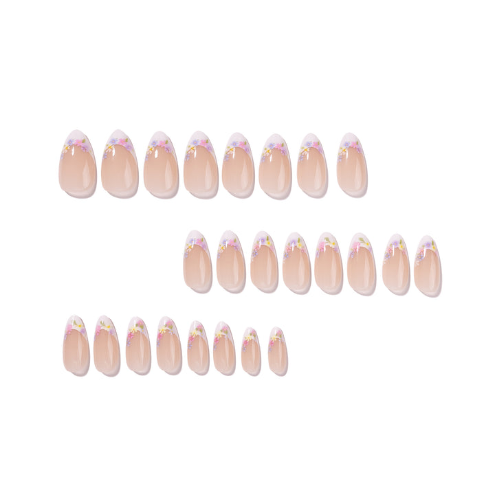 Stylish stiletto nails with floral design Stornfield