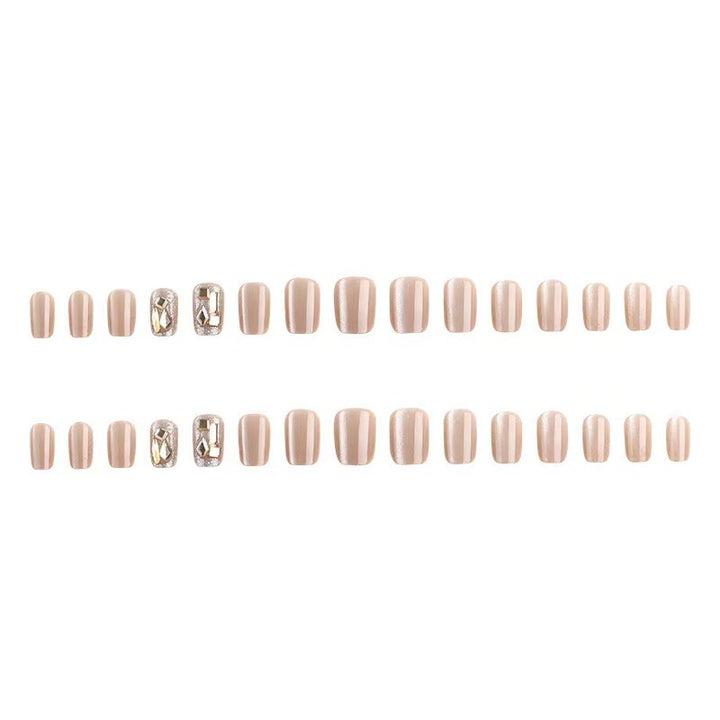 Glitter Nail Set with Luxurious Stone Embellishments Stornfield