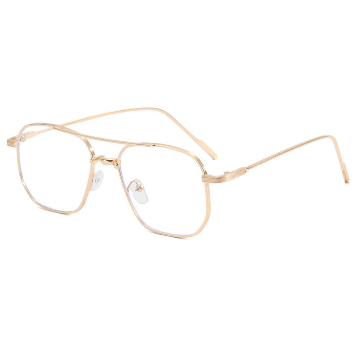 Women's fashionable geometric glasses with elegant metal frame Stornfield