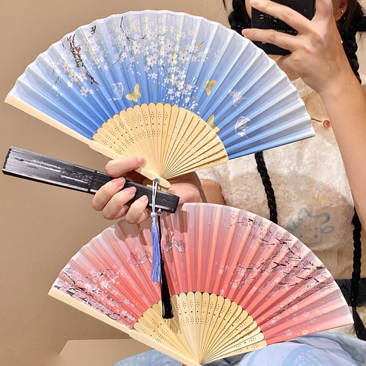 Handcrafted fan with Elegant flower pattern Stornfield