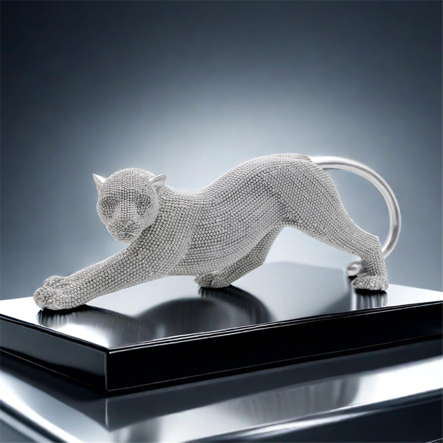 Decorative Resin Panther Sculpture