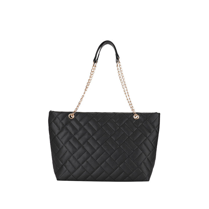 Elegant Quilted Chain-Handled Tote