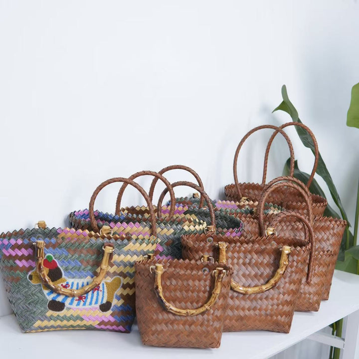 Braided tote bag with ergonomic handles Stornfield