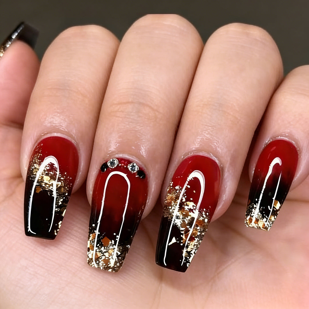 Luxury Glittery Acrylic Nail Art Stornfield