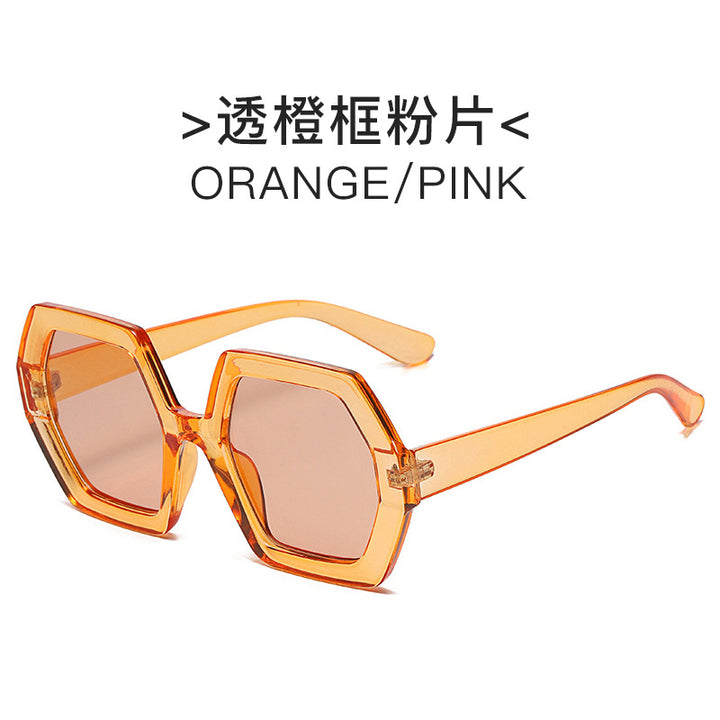 Women extravagant hexagonal sunglasses Stornfield