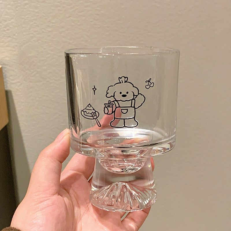 Drinking glass with lovingly designed animal motifs Stornfield