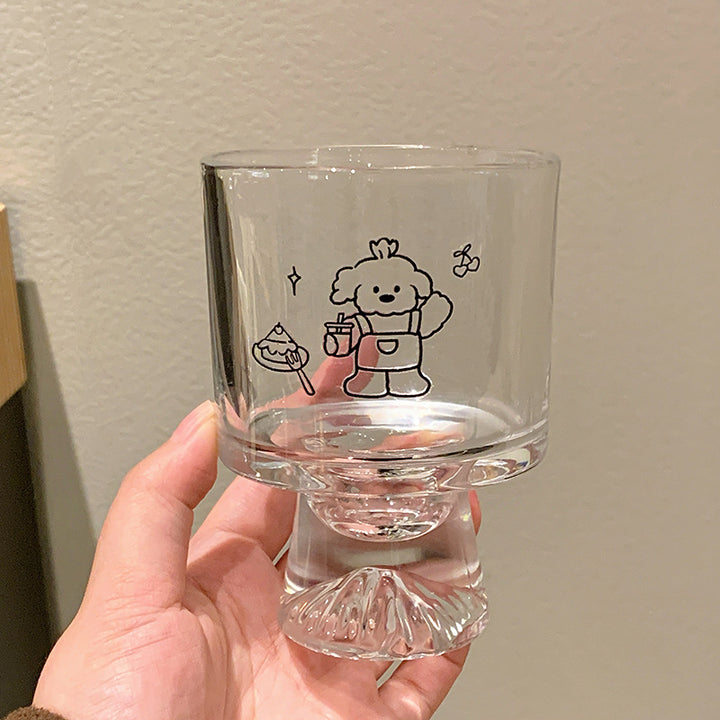 Drinking glass with lovingly designed animal motifs Stornfield