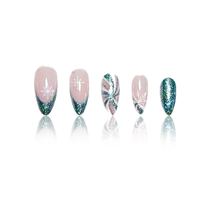 Elegant Glittery Nail Art Enhancements Stornfield