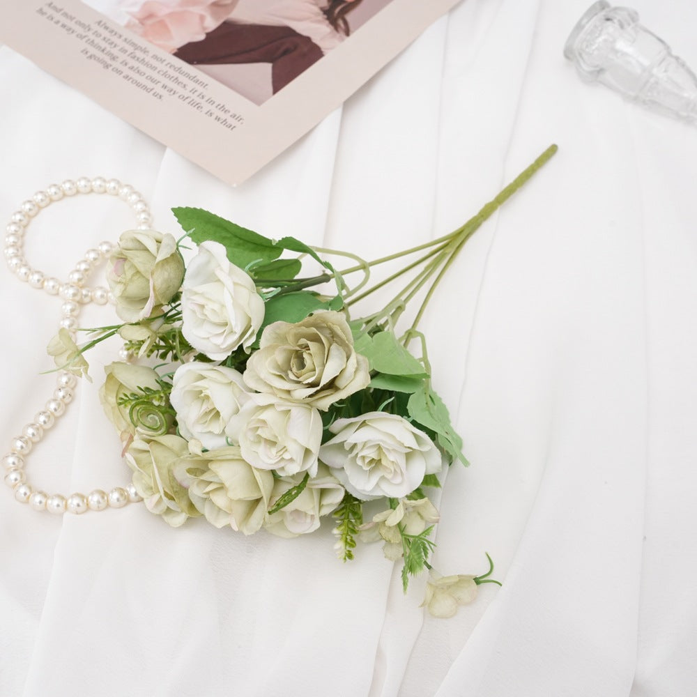 Realistic Faux Flower Bouquet