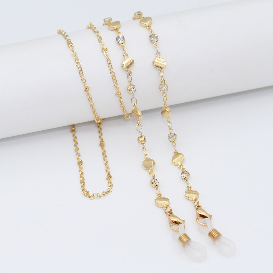 Luxe Crystal-Embellished Eyewear Chain Stornfield