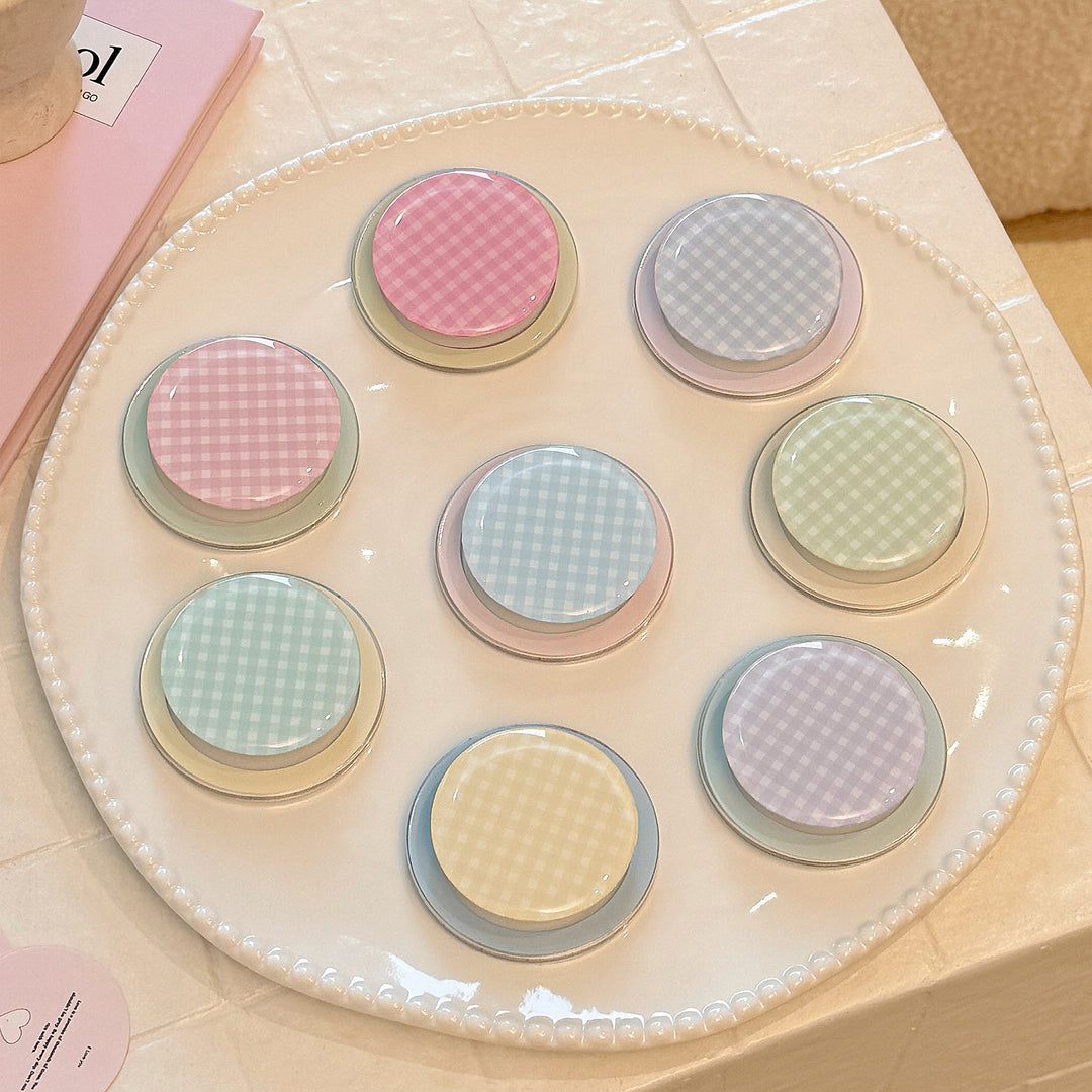 Practical glass coaster with checkered pattern Stornfield