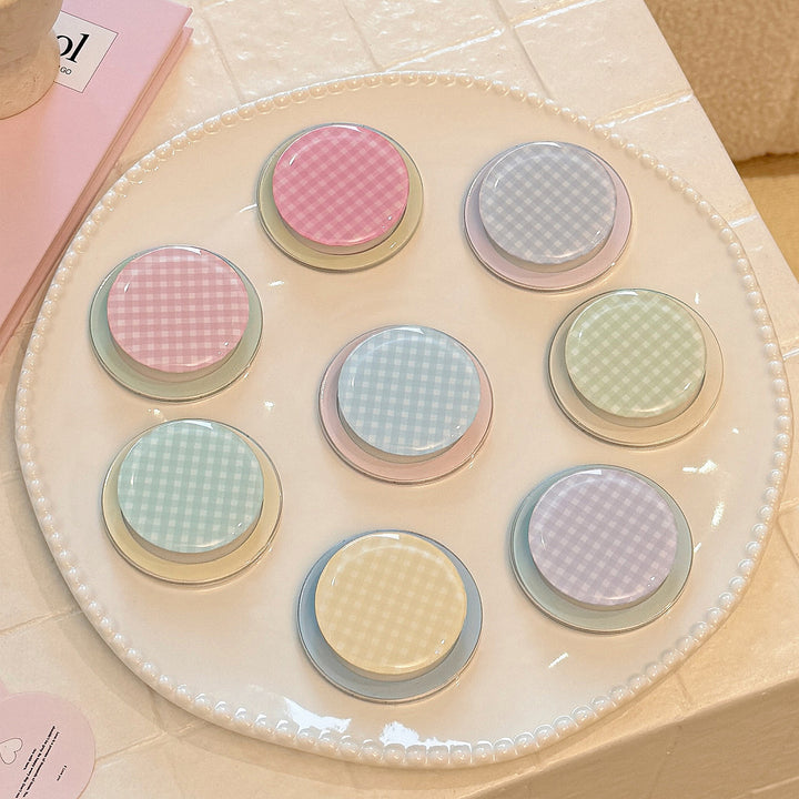 Practical glass coaster with checkered pattern Stornfield