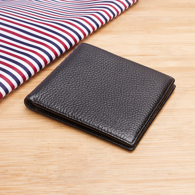 Textured Leather Bi-fold Wallet Stornfield