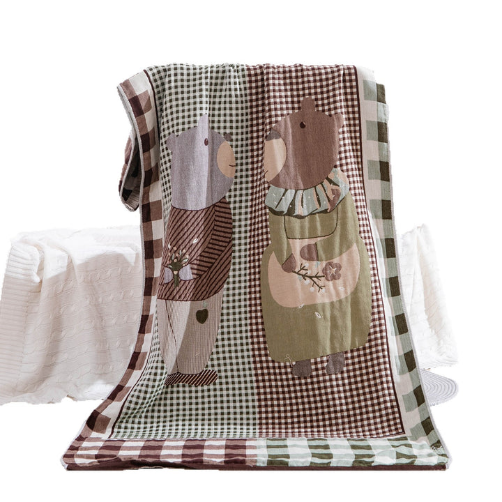 Women's throw blanket with enchanting landscape motif Stornfield