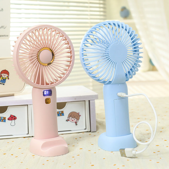 Women's Portable Hand Fan with Energy-Efficient USB Charging Function Stornfield