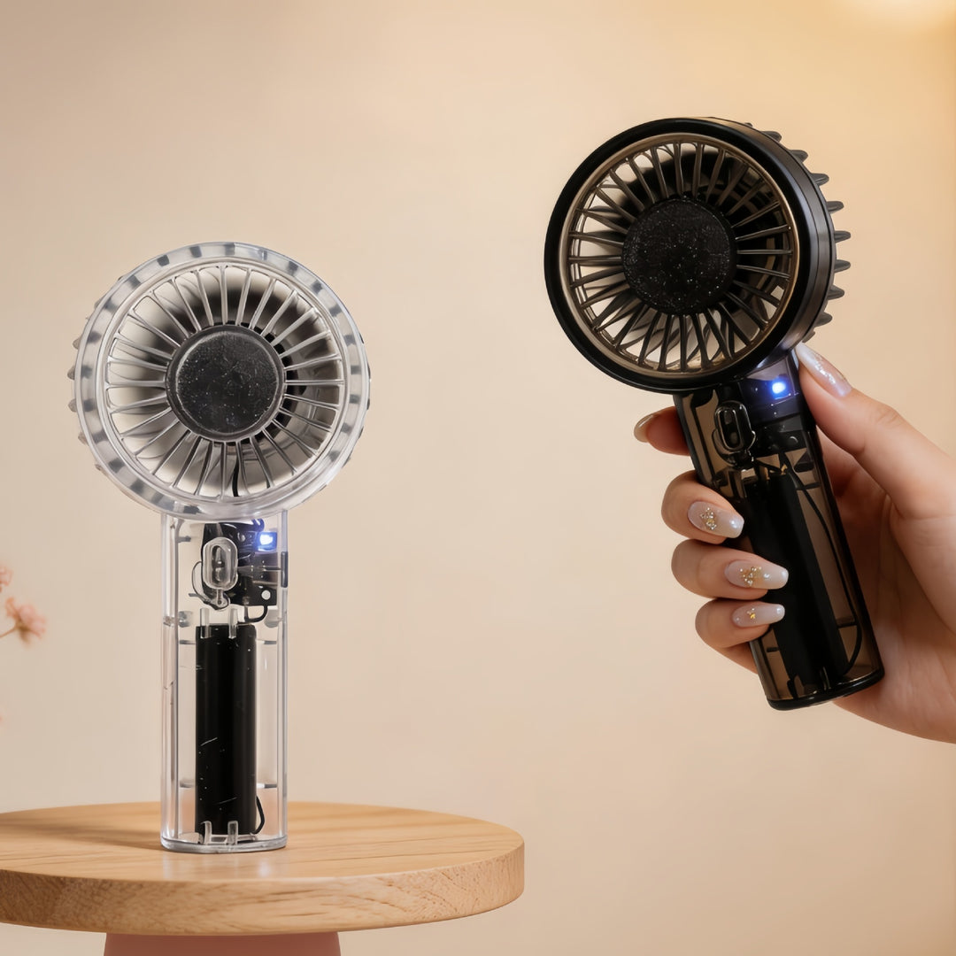 Ladies portable USB handheld fan with ergonomic grip Stornfield