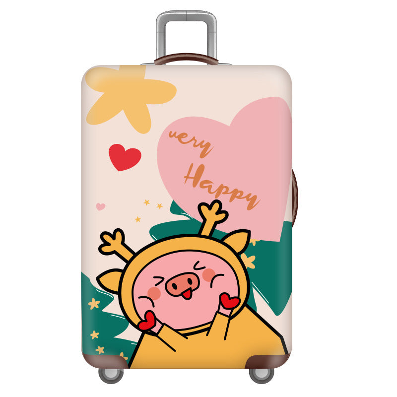 Women's Hardshell Travel Suitcase with Floral Decoration Stornfield