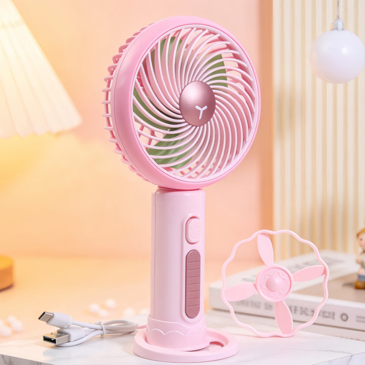 Ladies Portable Mini Handheld Fan with Flexible Tilt Adjustment Stornfield
