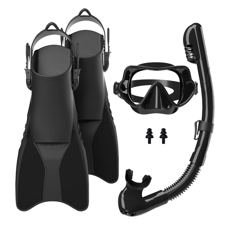 Snorkel set with high-quality fins and ergonomic diving mask Stornfield