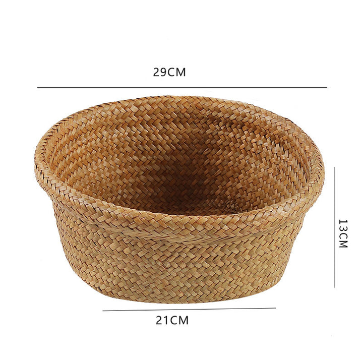Unisex Oval Storage Basket made of Woven Natural Material Stornfield