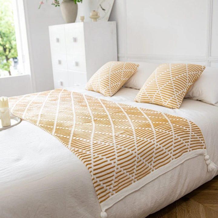 Decorative Knit Throw Blanket