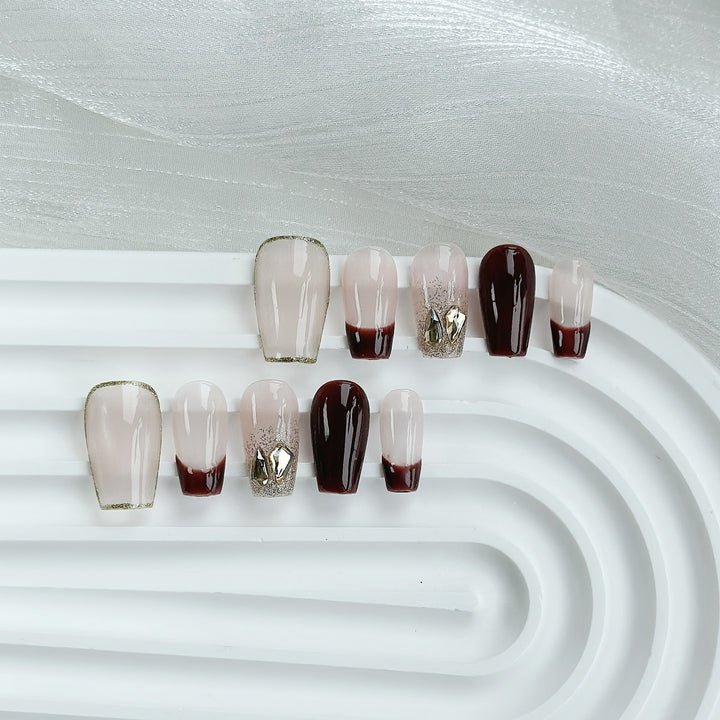 Butterfly-Embellished Press-On Nail Set