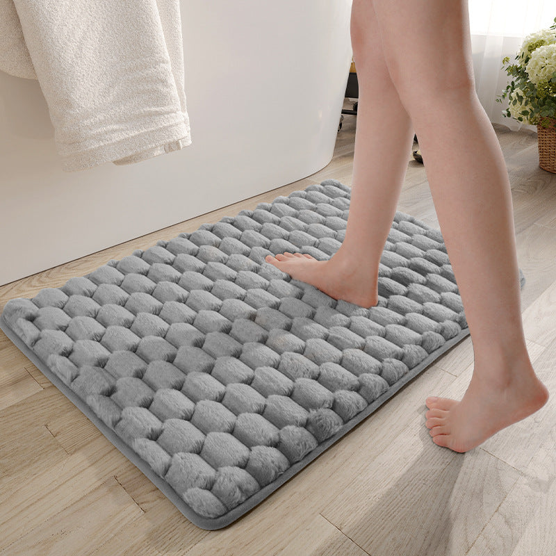Honeycomb Pattern Bath Mat