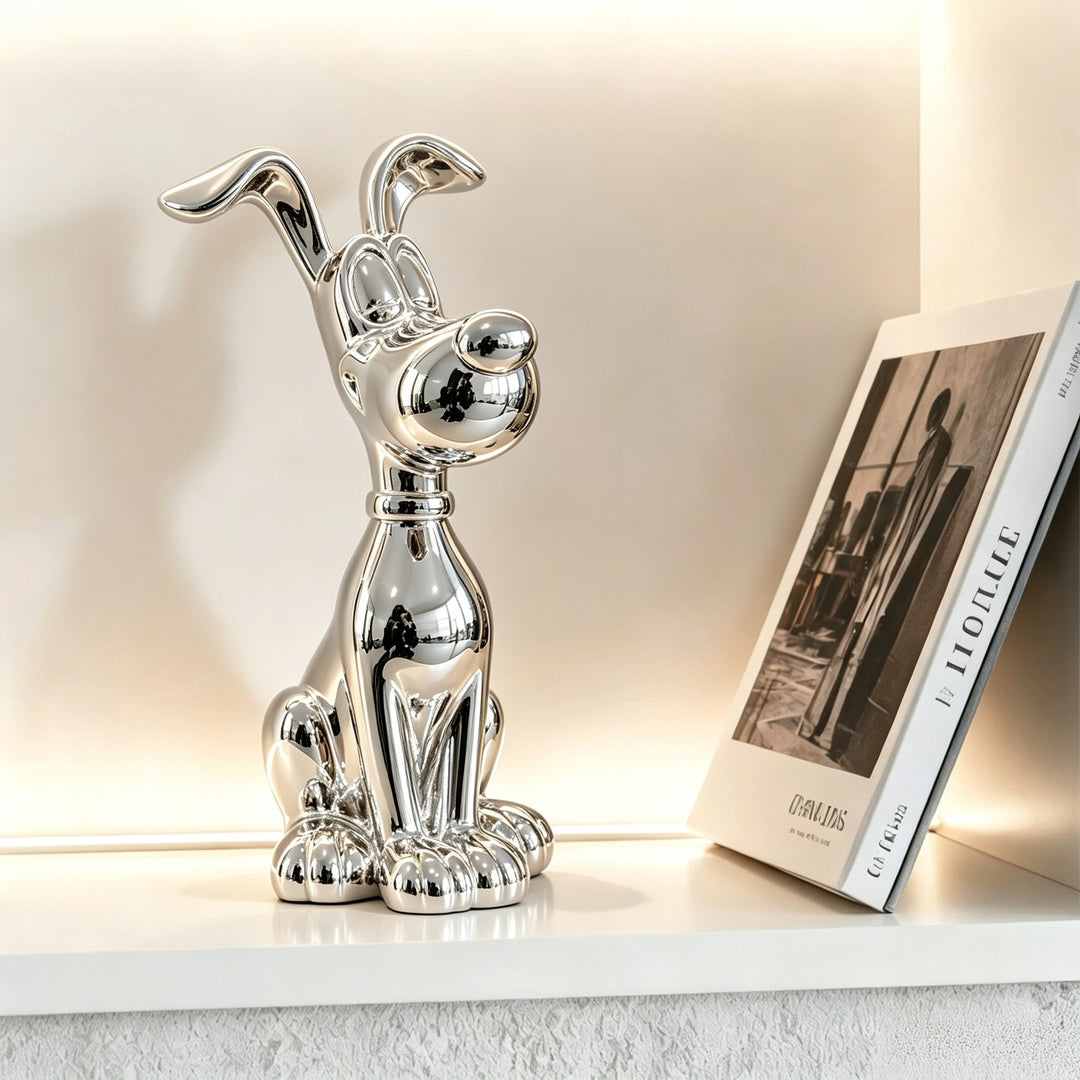 Decorative Dog Figurine for Indoor Home Decor