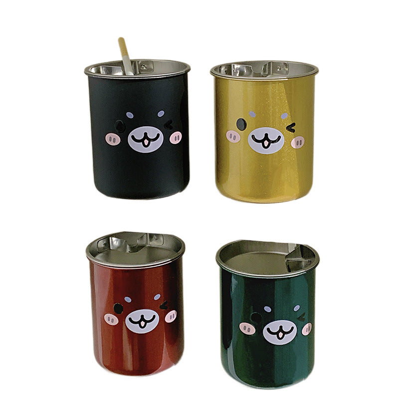 Multifunctional drinking container with cute animal face Stornfield