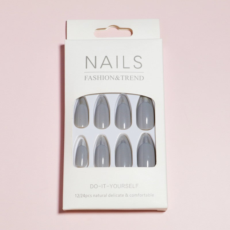 Elegant Stiletto French Tip Press-On Nails Stornfield