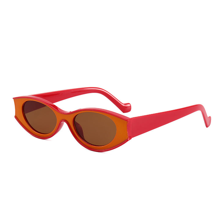 Women's Cat-Eye Sunglasses with Contrasting Frame Design Stornfield