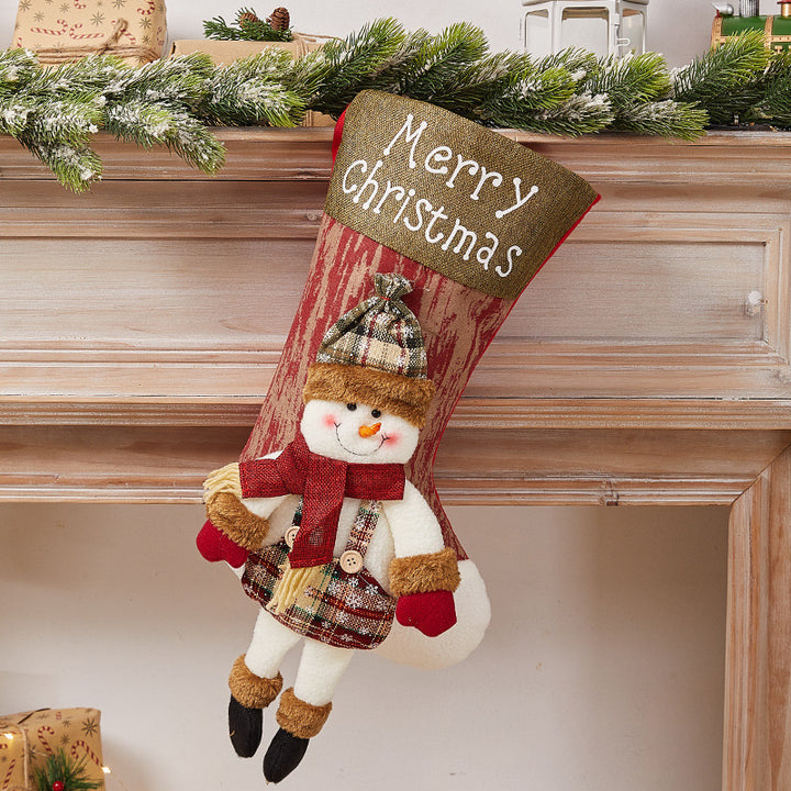 Festive Christmas stocking with nostalgic design Stornfield