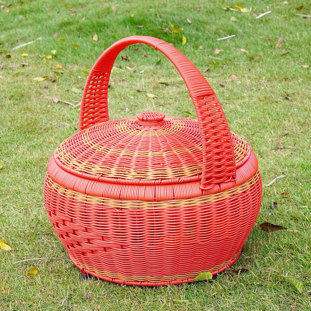 Versatile Woven Picnic Storage Basket Stornfield