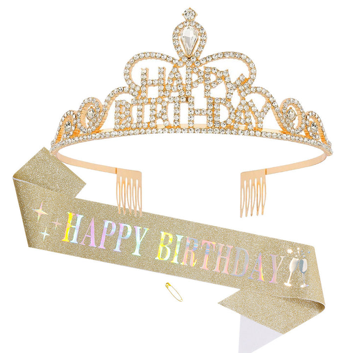 Women Funkenkrone with "Happy Birthday" lettering Stornfield
